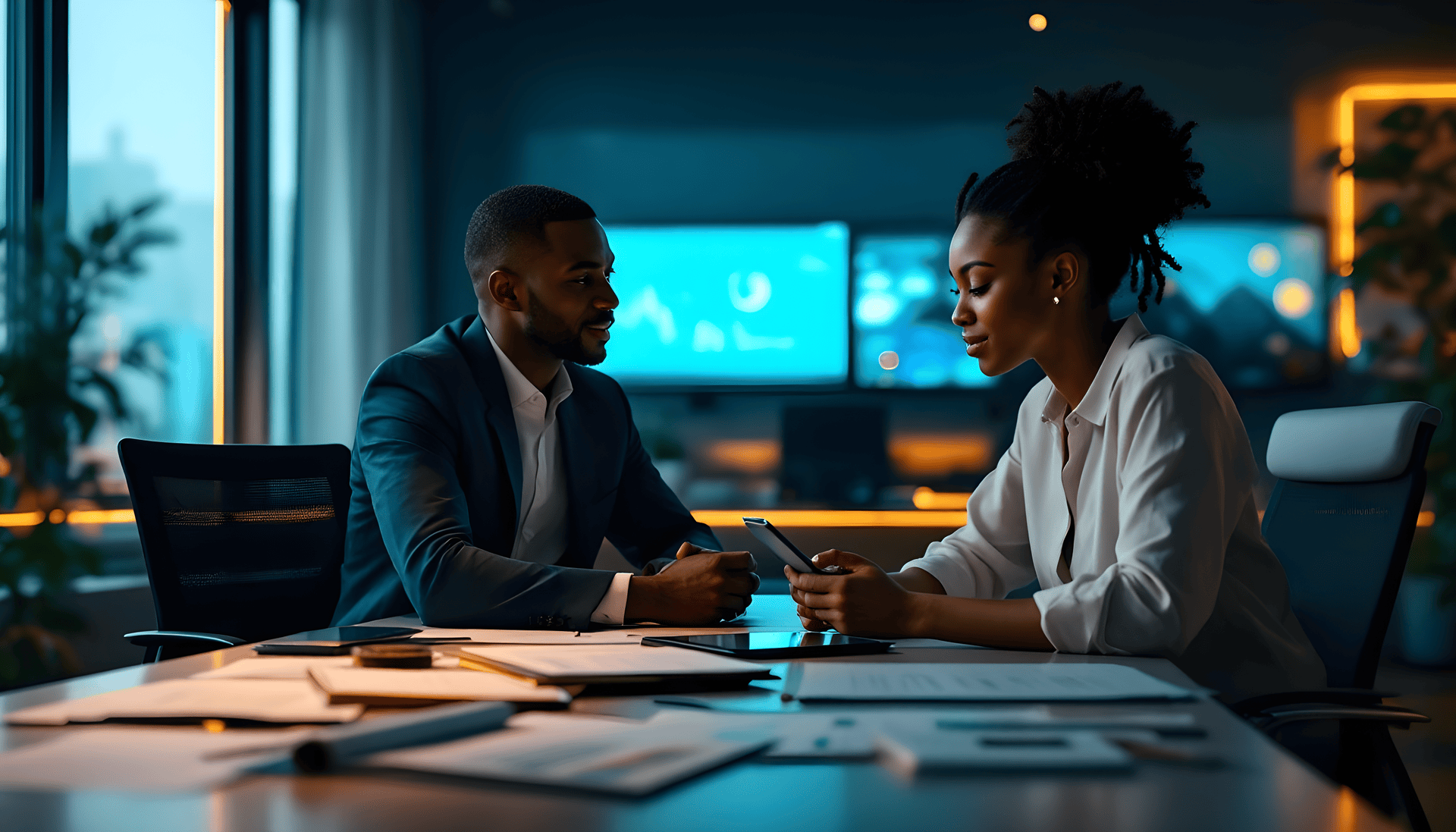 Financial Advisors - Professional consultation with clients